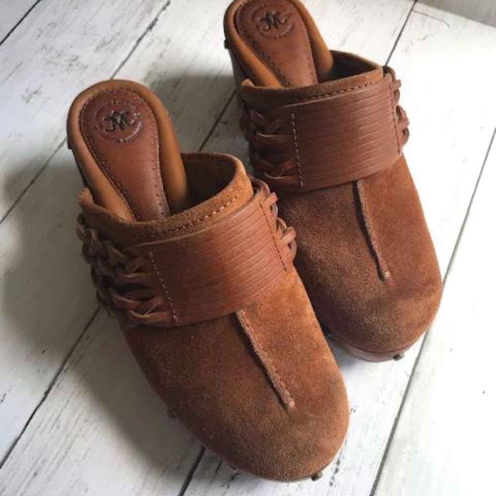 JOHNSTON & MURPHY WODDEN CLOGS  SZ. 7.5
